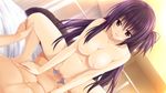  asagiri_nozomi bed black_hair breasts censored game_cg hibiki_works long_hair navel nipples nude oryou pretty_x_cation sex 