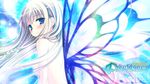  blonde_hair blue_eyes blush caroline_marigold long_hair lump_of_sugar prism_rhythm tanihara_natsuki topless wings 