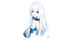  blue_eyes breasts hujimogeo original sideboob signed white white_hair 