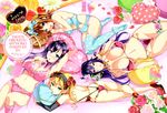  amaya_haruko bra breasts cleavage himegami_kodama kushiya_inaho maken-ki! nijou_aki panties scan stockings takeda_hiromitsu thighhighs underwear 