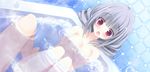  azuma_airi bath bathtub breasts bubbles game_cg light nipples nude p19 red_eyes shiro_no_pikapika_ohoshi-sama water 