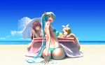  beach bikini hatsune_miku kagamine_rin kotatsu megurine_luka photoshop swimsuit takouji vocaloid 