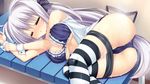  bra cameltoe game_cg momoiro_seiheki_kaihou_sengen! oda_mao panties rinka_(yuyutei) sleeping softhouse-seal_grandee thighhighs underwear 