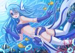  animal christa_elliana_voltica fish glasses headphones kazenokaze original thighhighs underwater water wink 