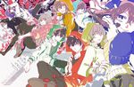  amamiya_hibiya blue_eyes boots ene_(kagerou_project) green_eyes group kagerou_project kano_shuuya kido_tsubomi kisaragi_momo kisaragi_shintaro konoha_(kagerou_project) kozakura_mary male red_eyes reika seto_kousuke short_hair yellow_eyes 