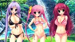  benifuji_yuria bikini blush clochette game_cg hoshizaki_ouka oshiki_hitoshi sakigake_generation swimsuit twintails yukinomiya_an&#039;on 