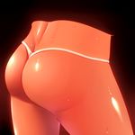  ass ass_focus close-up highres kuronekomercy original solo sweat tan thong 