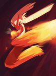  bad_pixiv_id blaziken fire gen_3_pokemon glowing kicking no_humans nomu_(nomon) pokemon pokemon_(creature) 