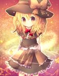  bad_id bad_pixiv_id blonde_hair bow braid hat kirisame_marisa long_hair nini3piyo solo star touhou witch_hat yellow_eyes 