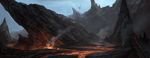  creature eytan_zana molten_rock no_humans rock scenery 