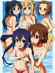  :o akiyama_mio armpits ass back bandeau bikini black_hair blue_eyes blue_hair blush breast_grab breasts brown_hair cleavage collarbone dimples_of_venus embarrassed eyebrows flat_chest flat_chest_grab front-tie_top goggles goggles_on_head grabbing groping hirasawa_yui k-on! kotobuki_hajime kotobuki_tsumugi long_hair looking_back medium_breasts multiple_girls nakano_azusa open_mouth ponytail red_eyes short_hair side_ponytail small_breasts smile surprised swimsuit tainaka_ritsu twintails wading water yellow_eyes 