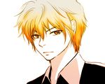  1boy angst blonde_hair choker edward_cullen headshot lowres male_focus serious simple_background solo the_twilight_saga white_background yellow_eyes 