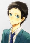  bad_id bad_pixiv_id black_hair blue_eyes bokuto durarara!! green_eyes male_focus ryuugamine_mikado school_uniform solo 