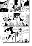  4girls admiral_(kantai_collection) blush comic crayon_shin-chan eyepatch greyscale head_bump highres ise_(kantai_collection) kantai_collection kiso_(kantai_collection) korean monochrome multiple_girls nohara_himawari nohara_misae nohara_shinnosuke open_mouth ponytail shide_kouri short_hair smile sweat tomboy uniform yuri 