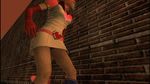  1girl 3d antenna belt blonde_hair boots breasts brown_eyes choker cleavage costume face female gloves hack headphones heart heather_mason legs outdoors panties princess_heart short_hair silent_hill silent_hill_3 skirt sky solo underwear upskirt vines wall 