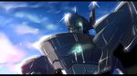  cloud cloudy_sky commentary_request crying crying_with_eyes_open glowing glowing_eyes highres i-class_destroyer kantai_collection letterboxed mecha mechanization no_humans shinkaisei-kan sky solo sparkle tears teeth tenrai 