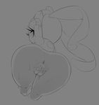  anus bent_over looking_back magearna monochrome pokemon pussy the_boogie uncensored 