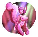  2018 ambiguous_gender barcode big_breasts blush breasts collar felid female group hair half-closed_eyes helixjack living_inflatable mammal nipples nude open_mouth pantherine pink_eyes pussy rubber sex_doll short_hair snow_leopard solo_focus standing wide_hips 