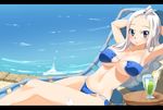  1girl bikini breasts fairy_tail gaston18 mirajane_strauss swimsuit white_hair 