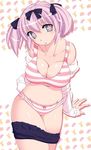  1girl artist_request bra breasts hibari_(senran_kagura) large_breasts panties pink_eyes pink_hair senran_kagura solo tagme 
