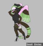  angel_dragon anthro biped blush bottomless clothed clothing diaper dragon eyebrows eyewear feathers feces fur glasses hair looking_at_viewer male messy_diaper sagging_diaper scat sheepish smallcircles soiling solo standing twixxel_minty wings 