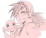  1boy charmander monochrome naruto pokemon simple_background tagme uchiha_madara 