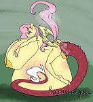 anthro big_breasts breasts discord_(mlp) equine fluttershy_(mlp) friendship_is_magic huge_breasts hyper hyper_breasts mammal my_little_pony pegasus penetration raccoonpocalypse stretch_marks unbirthing vaginal vaginal_penetration vore wings 