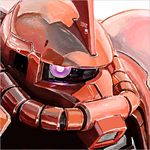  babbab gundam mecha mobile_suit_gundam zaku zaku_ii zaku_ii_s_char_custom 