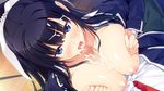  1boy 1girl akabei_soft akabei_soft_3 artist_request black_hair blue_eyes blush breasts censored cum facial fellatio game_cg gekka_tachibana hair_ribbon large_breasts long_hair nipples omokage_~ecchi_na_happening!?_nandemo_dontokoi!~ open_mouth open_shirt oral paizuri ribbon school_uniform shirt tachibana_gekka tongue 