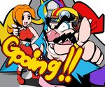  brown_hair mona_(warioware) nintendo orange_hair wario warioware 