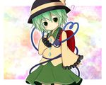  ? backpack bag bakko child eyes green_eyes green_hair hat komeiji_koishi randoseru short_hair solo touhou 