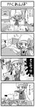  &gt;_&lt; 4koma cameo clefairy closed_eyes comic doll gen_1_pokemon gen_2_pokemon greyscale hat hat_ribbon kotone_(pokemon) marill matsuba_(pokemon) monochrome open_mouth pokemoa pokemon pokemon_(creature) pokemon_(game) pokemon_hgss prehensile_hair ribbon smile stuffed_animal stuffed_toy thighhighs translated 