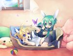  animal_ears animal_tail butterfly hatsune_mikuo kagamine_len milenkuo plushie stuffed_animal stuffed_toy tail vocaloid 