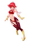  boots cutie_honey glove gloves heart heart_cutout kisaragi_honey mj_(artist) red_hair redhead short_hair sword touei weapon 