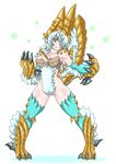  breasts buti-yu monster_girl monster_hunter personification zinogre 