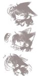  1girl black_hair blake_belladonna cat_ears comic monochrome rapop rwby 