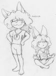  angelica_(jay_naylor) anthro barefoot clothed clothing conditional_dnp female fur hair jay_naylor jewelry lagomorph mammal multiple_poses necklace pose rabbit shirt shorts sitting sketch smile solo standing traditional_media_(artwork) 