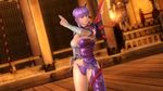  ayane_(doa) breasts dead_or_alive dead_or_alive_5 female large_breasts ninja_gaiden purple_hair red_eyes solo 