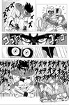  crazy_diamond greyscale highres jintarou_(jintarov) jojo_no_kimyou_na_bouken kuujou_joutarou monochrome scolding star_platinum the_hand_(stand) translated 