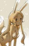  animal_ears bikini face original ponytail shirotaka_(shirotaka) solo swimsuit 