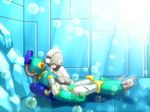  bad_id bad_pixiv_id bubble bubbleman closed_eyes death multiple_boys robot rockman rockman_(character) rockman_(classic) underwater zakki 