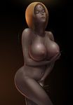  ass big breasts colors gradient gradient_background illustration masturbation naruto nipples nude solo tsunade 