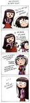  ... 3girls 4koma :o bangs black_hair blouse blunt_bangs bow braid brown_eyes brown_hair carrot_necklace comic eyebrows eyebrows_visible_through_hair grey_eyes highres houraisan_kaguya inaba_tewi jewelry long_sleeves moonywitcher multiple_girls parted_bangs pendant pumps racism red_eyes red_skirt russian shocked_eyes shoes simple_background single_braid skirt stomping sweatdrop touhou translated v-shaped_eyebrows wavy_mouth white_background white_bow wide-eyed yagokoro_eirin 