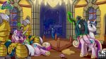  2019 angry armor castle changeling crown crying cutie_mark empressbridle equine feathered_wings feathers female feral friendship_is_magic group hair horn inside jewelry magic male mammal my_little_pony necklace night princess_cadance_(mlp) queen_chrysalis_(mlp) royal_guard_(mlp) royalty shining_armor_(mlp) tears unicorn winged_unicorn wings 