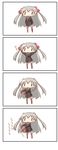  &gt;:) 4koma :&gt; absurdres amatsukaze_(kantai_collection) aoki_ume_(style) arms_up artificial_vagina bad_id bad_pixiv_id blush border brown_dress choker comic dress grey_hair hair_tubes hair_tubes_removed highres kantai_collection long_hair looking_at_viewer motion_lines nanakusa_nazuna sailor_dress short_dress simple_background smile solo striped striped_legwear tenga thighhighs two_side_up v-shaped_eyebrows very_long_hair waving_arms white_background wide_face zettai_ryouiki |_| 