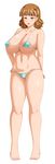  1girl bikini breasts female large_breasts shimai_kousai_muchimuchi_musume_to_ecchi_zanmai simple_background solo swimsuit tomite white_background 