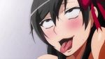  ahegao akimiya_sayaka animated animated_gif black_hair blush bow fucked_silly hair_bow hair_ornament moaning open_mouth ribbon rinkan_biyaku_chuudoku rinkan_biyaku_chuudoku_nigeba_nashi!_1428_nin_no_seito_zenin_ni_sex_sareru_reijou_sayaka rolling_eyes saliva solo tongue tongue_out 