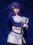  1girl breasts female figure kangoku_senkan large_breasts lilith-soft photo purple_hair rieri_bishop smile uniform 