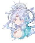  1girl blue_hair breasts magi_the_labyrinth_of_magic mamemix red_eyes ren_kougyoku tagme 