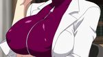  1girl animated animated_gif breasts erect_nipples female huge_breasts oikawa_urada screencap seikon_no_qwaser solo 